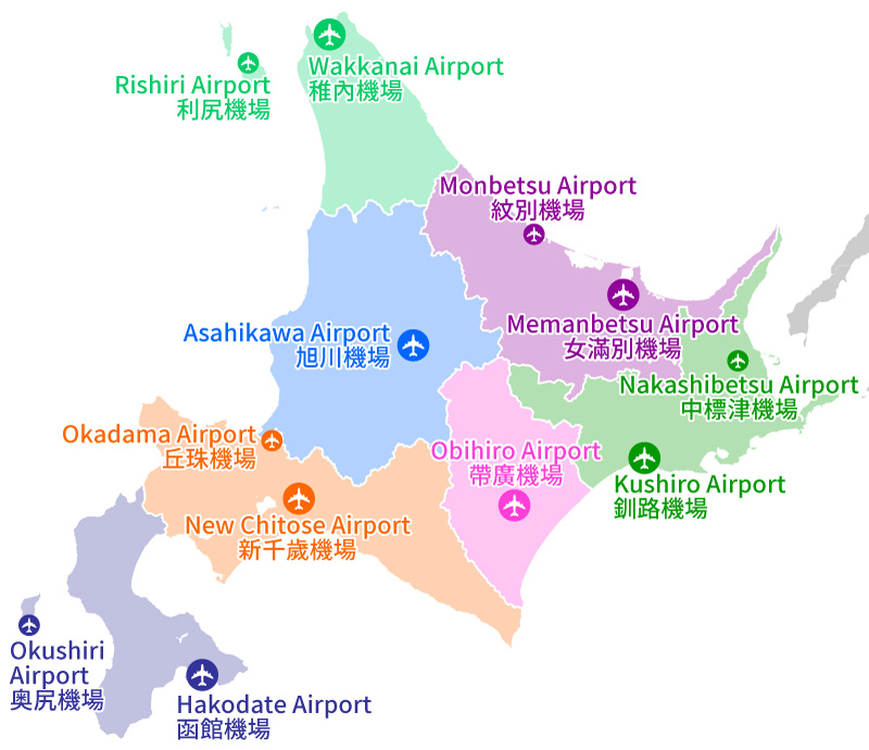 北海道的機場區域